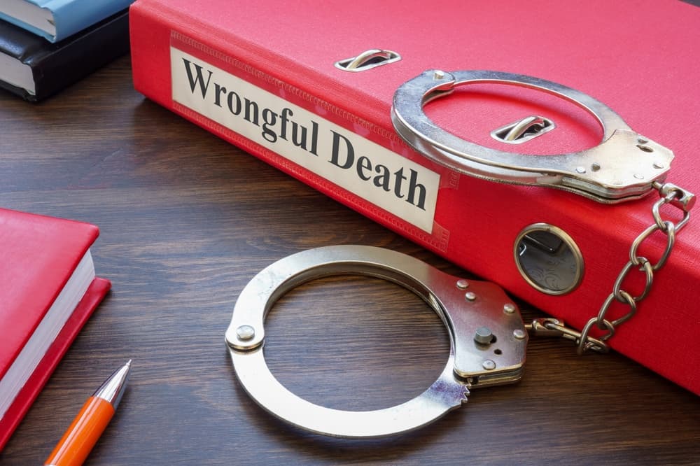 A folder on wrongful death and handcuffs would address cases where fatalities result from negligence or misconduct during severe accidents.